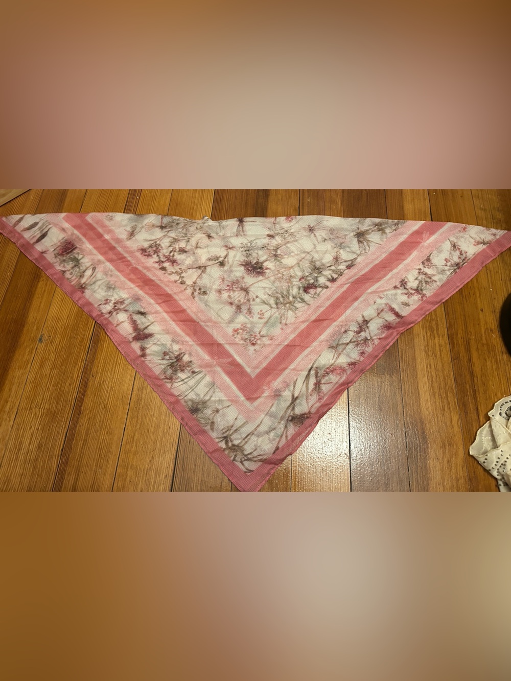 Floral Pink Head Scarf